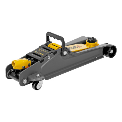 Домкрат гидравлический подкатной с фиксатором, 2,5 т,  85-385 мм, в пласт. кейсе Denzel по ценам производителя в Краснодаре с доставкой по всей России