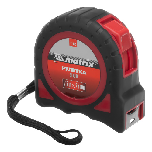 Рулетка Strong,7,5 м х 25 мм,обрезиненный корпус Matrix по ценам производителя в Краснодаре с доставкой по всей России