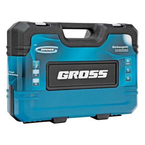 Набор инструментов, 1/4", 1/2", CrV, 120 зубьев, 82 предмета Gross по ценам производителя в Краснодаре с доставкой по всей России