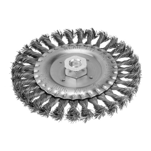 Щетка для УШМ 150 мм, М14, плоская, крученая проволока 0.5 мм Matrix по ценам производителя в Краснодаре с доставкой по всей России