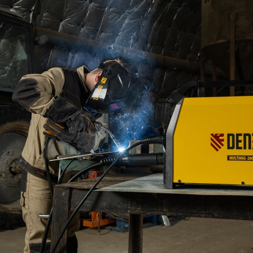 Аппарат инвертор. полуавтомат. сварки MultiMIG-200DP Synergy Double Pulse, 200 А, ПВ 80% Denzel по ценам производителя в Краснодаре с доставкой по всей России