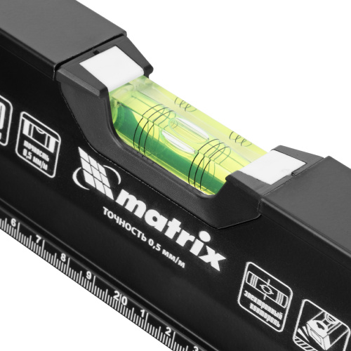 Уровень алюминиевый, усиленный, фрезерованный, 3 глазка, 400 мм Matrix по ценам производителя в Краснодаре с доставкой по всей России