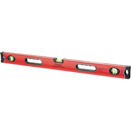 Уровень алюминиевый, 1200 мм, 3 глазка, ударопрочные заглушки, двухкомпонентные ручки Matrix ProFI по ценам производителя в Краснодаре с доставкой по всей России