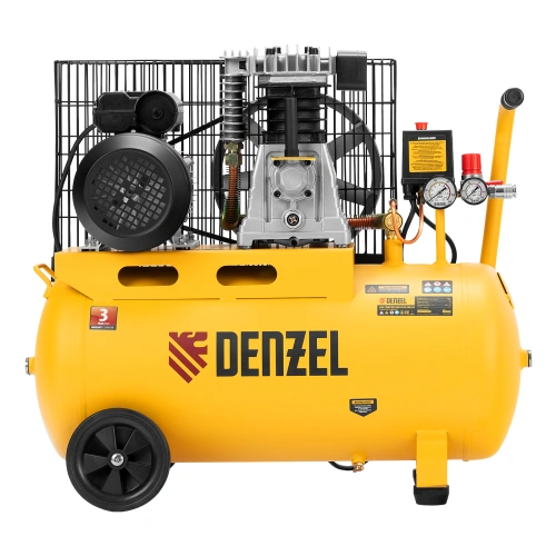 Компрессор воздушный BCI2300/50, ременный привод, 2.3 кВт, 50 литров, 400 л/мин Denzel по ценам производителя в Краснодаре с доставкой по всей России