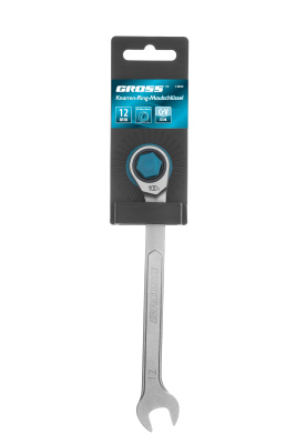 Ключ комбинированный трещоточный, 12 мм, количество зубьев 100 Gross по ценам производителя в Краснодаре с доставкой по всей России