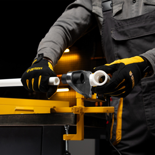 Аппарат для сварки пластиковых труб DWP-1500, 1500 Вт, 260-300 град, комплект насадок, 20-63 мм Denzel по ценам производителя в Краснодаре с доставкой по всей России