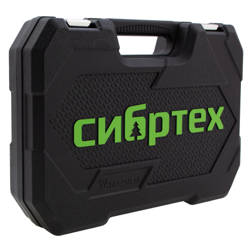Набор инструментов 94 предмета, CrV, 1/2", 1/4" Сибртех купить в Москве с доставкой по всей России | ProtosMarket.ru