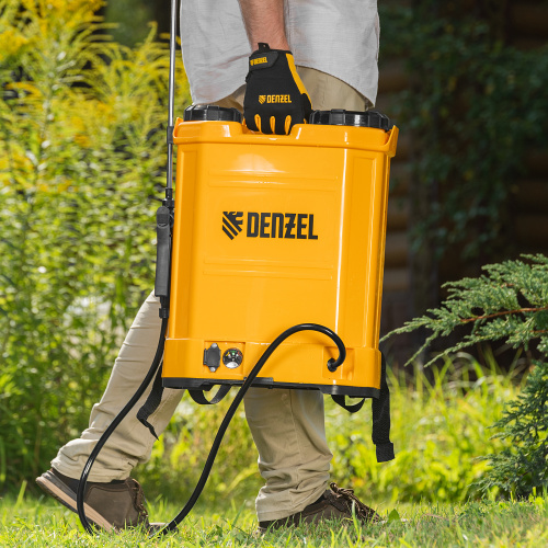 Опрыскиватель ранцевый аккумуляторный D-16LA, 16 л, 12 В, 8 Ач Denzel по ценам производителя в Краснодаре с доставкой по всей России