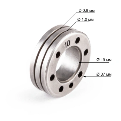 Ролик WECO 0.8/1.0 D=37 d=19 V купить в Москве с доставкой по всей России | ProtosMarket.ru