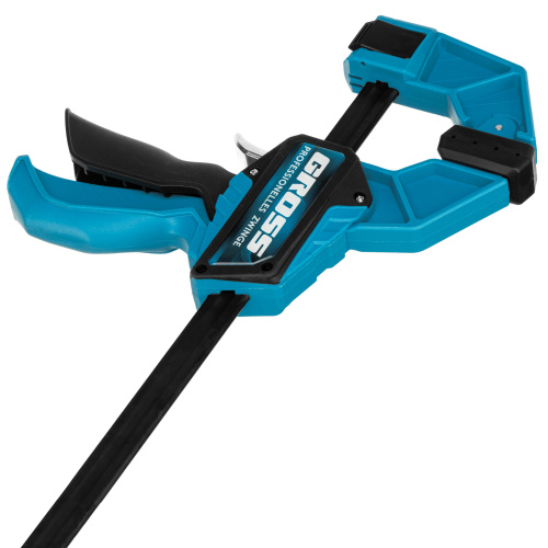 Струбцина реечная, быстрозажимная, пистолетного типа, пошаговый механизм, пластиковый корпус, 900 мм Gross по ценам производителя в Краснодаре с доставкой по всей России