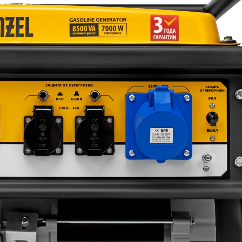 Генератор бензиновый GE 8900, 8.5 кВт, 220 В/50 Гц, 25 л, ручной старт Denzel по ценам производителя в Краснодаре с доставкой по всей России