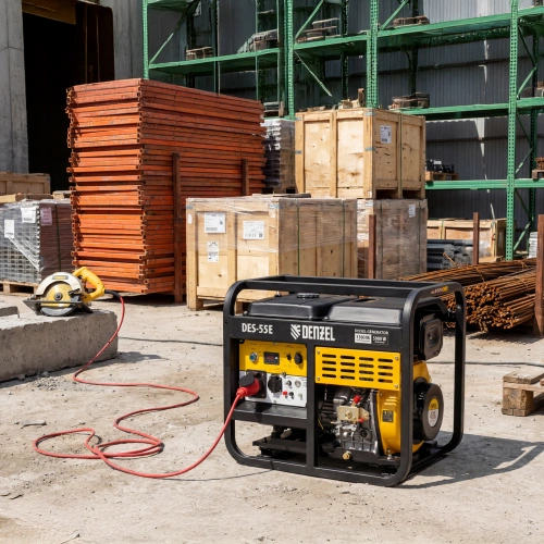 Генератор дизельный DES-55E, 5,5 кВт, 230 В, 11 л, электростартер Denzel по ценам производителя в Краснодаре с доставкой по всей России
