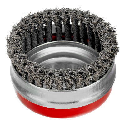 Щетка для УШМ Heavy Duty, 125 мм, М14, "чашка", крученая проволока 0.5 мм Matrix по ценам производителя в Краснодаре с доставкой по всей России