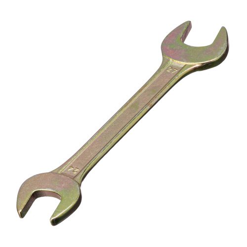 Ключ рожковый, 24 х 27 мм, желтый цинк Сибртех по ценам производителя в Краснодаре с доставкой по всей России