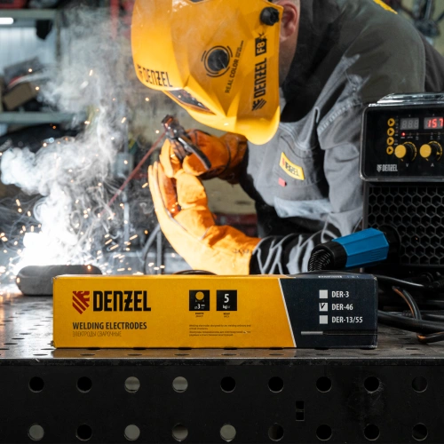 Электроды DER-46, диам. 3 мм, 5 кг, рутиловое покрытие Denzel по ценам производителя в Краснодаре с доставкой по всей России