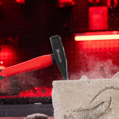 Молоток слесарный optimal, 400 г, фибергласовая обрезиненная рукоятка, квадратный боек Matrix по ценам производителя в Краснодаре с доставкой по всей России