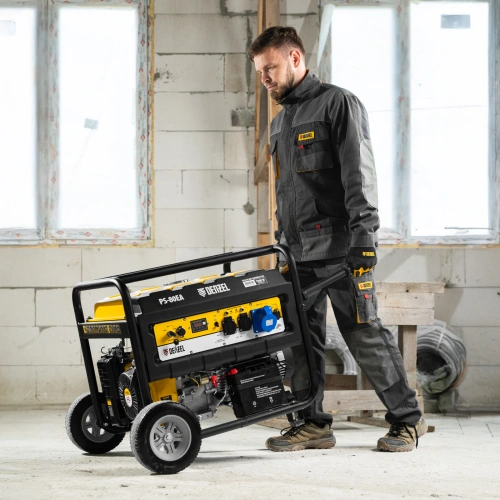 Генератор бензиновый PS 80 EA, 8.0 кВт, 230 В, 25 л, коннектор автоматики, электростартер Denzel по ценам производителя в Краснодаре с доставкой по всей России