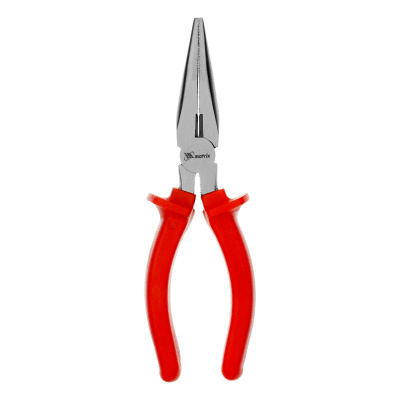 Длинногубцы прямые Econom, 180 мм, шлифованные, пластмассовые рукоятки Matrix по ценам производителя в Краснодаре с доставкой по всей России