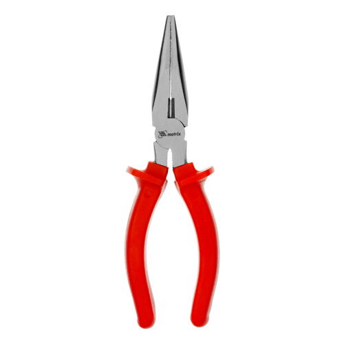 Длинногубцы прямые Econom, 180 мм, шлифованные, пластмассовые рукоятки Matrix по ценам производителя в Краснодаре с доставкой по всей России