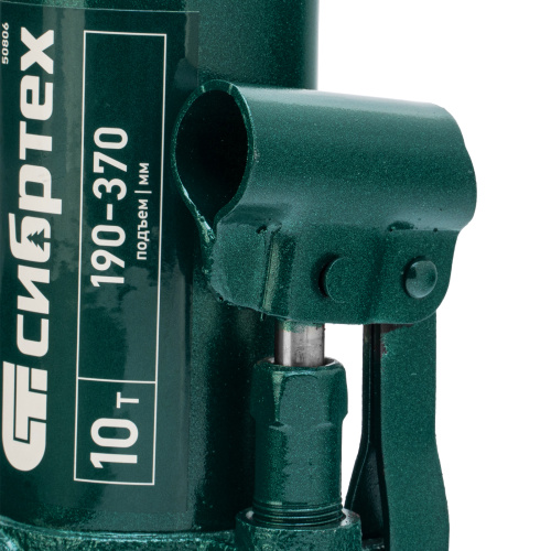 Домкрат гидравлический бутылочный, 10 т, 190-370 мм Сибртех по ценам производителя в Краснодаре с доставкой по всей России