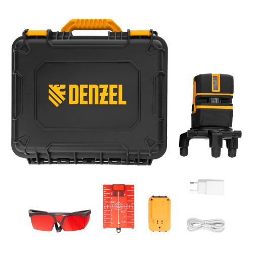 Лазерный уровень LX 05 Red, 20 м, 635 нм, аккумулятор Li 5200 mAh, резьба 5/8" Denzel по ценам производителя в Краснодаре с доставкой по всей России