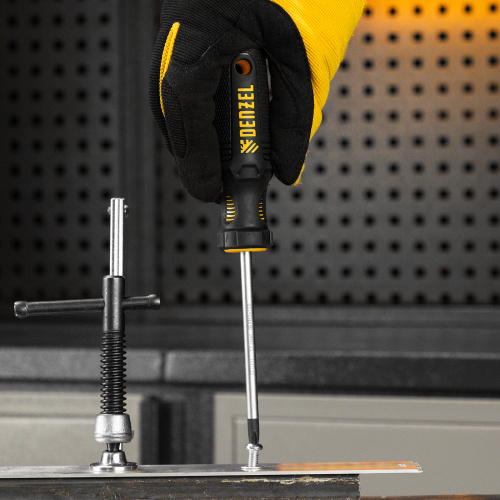 Отвертка, PH2х100 мм, S2, 3к рукоятка Denzel по ценам производителя в Краснодаре с доставкой по всей России