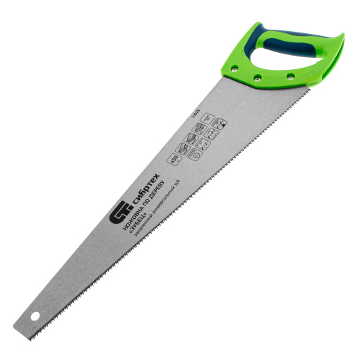 Ножовка по дереву "Зубец", 450 мм, 11 TPI, зуб 2D, каленый зуб, 2-х компонентная рукоятка Сибртех по ценам производителя в Краснодаре с доставкой по всей России