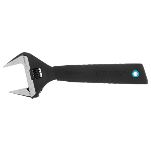 Ключ разводной, 250 мм, CrV, тонкие губки, защитные насадки Gross по ценам производителя в Краснодаре с доставкой по всей России