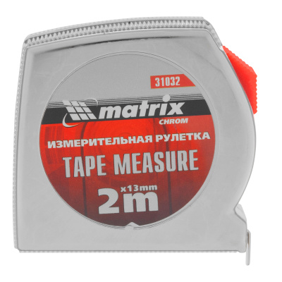 Рулетка Chrom,2 м x 13 мм,хромированный корпус Matrix по ценам производителя в Краснодаре с доставкой по всей России
