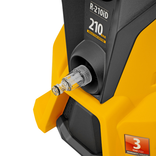 Моечная машина высокого давления R-210iD, 2600 Вт, 210 бар, 8.0 л/мин, асинхронный двигатель, барабан Denzel по ценам производителя в Краснодаре с доставкой по всей России