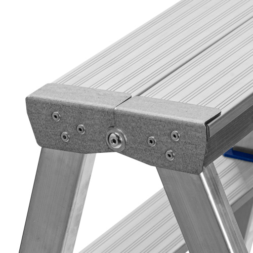 Стремянка двусторонняя 5 ступеней, алюминиевая, Сибртех по ценам производителя в Краснодаре с доставкой по всей России