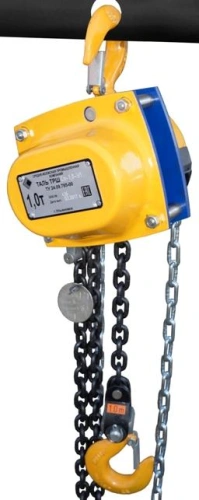 Таль ручная шестеренная цепная стационарная ТРШСп 1,0 т 12 м по ценам производителя в Краснодаре с доставкой по всей России