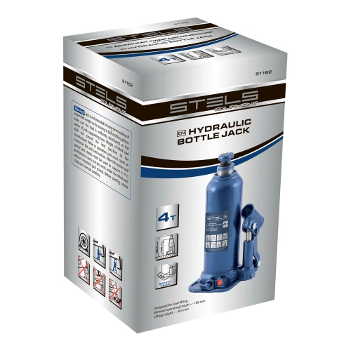 Домкрат гидравлический бутылочный, 4 т, h подъема 188-363 мм Stels по ценам производителя в Краснодаре с доставкой по всей России