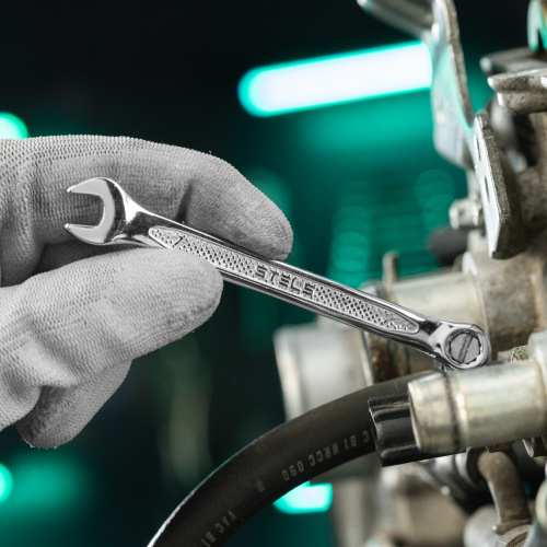 Ключ комбинированный, 7 мм, CrV, антислип Stels по ценам производителя в Краснодаре с доставкой по всей России