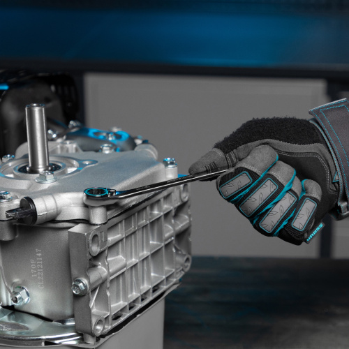 Набор ключей комбинированных с трещоткой, 8-19 мм, 7 шт, реверсивные, CrV Gross по ценам производителя в Краснодаре с доставкой по всей России