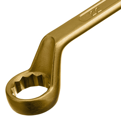 Ключ накидной, 19 х 22 мм, желтый цинк Сибртех по ценам производителя в Краснодаре с доставкой по всей России