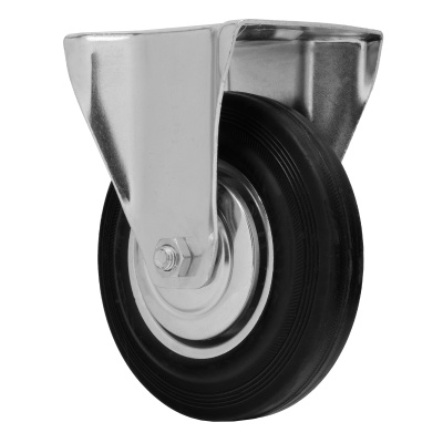 Колесо неповоротное D 160 мм, крепление  платформенное Сибртех по ценам производителя в Краснодаре с доставкой по всей России