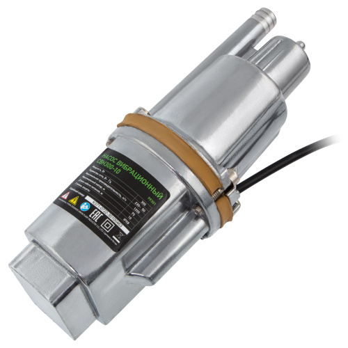 Вибрационный насос СВН300-10, верхний забор, 300 Вт, напор 75 м, 1200 л/ч, кабель 10 м Сибртех, 1200 л/ч по ценам производителя в Краснодаре с доставкой по всей России