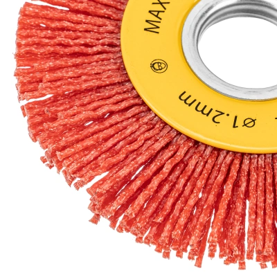 Щетка для УШМ, 100 мм, Плоская, нейлоновая щетина, посадка 22,2 мм Denzel по ценам производителя в Краснодаре с доставкой по всей России