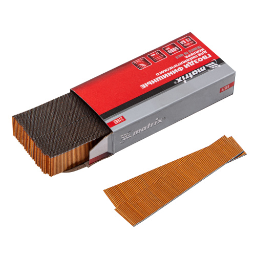 Гвозди финишные, (шпильки) 23GA для пневматического нейлера финишного D 0.64 мм, длина 12 мм, 5000 шт Matrix по ценам производителя в Краснодаре с доставкой по всей России