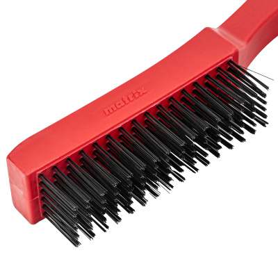 Щетка зачистная шестирядная, закаленная прямая проволока с пластиковой ручкой Matrix по ценам производителя в Краснодаре с доставкой по всей России