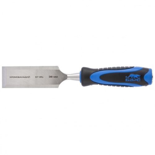 Долото-стамеска, плоская, 38 мм, двухкомпонентная рукоятка, металлический затыльник Барс по ценам производителя в Краснодаре с доставкой по всей России