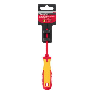 Отвертка Insulated, SL3 x 80 мм, CrMo, до 1000 В, двухкомпонентная рукоятка Matrix Professional по ценам производителя в Краснодаре с доставкой по всей России