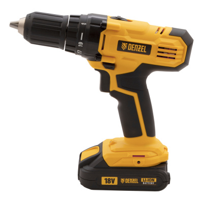 Дрель-шуруповерт аккумуляторная CDL-IB-18-02, Li-Ion, 18 В, 2 акк. Denzel по ценам производителя в Краснодаре с доставкой по всей России