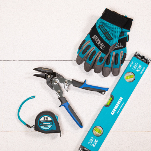 Ножницы по металлу "Piranha", усиленные, 255 мм, прямой и правый рез, сталь СrMo, двухкомпонентные рукоятки Gross по ценам производителя в Краснодаре с доставкой по всей России