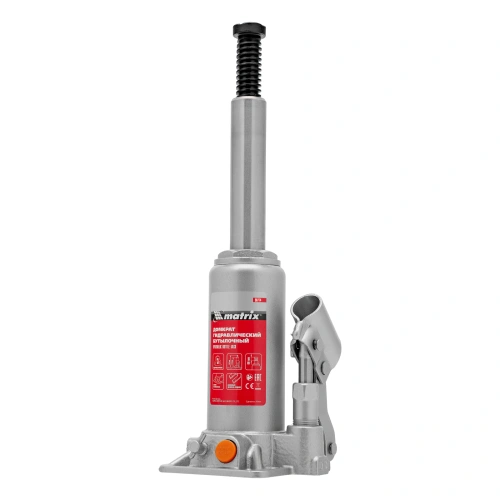 Домкрат гидравлический бутылочный, 3 т, h подъема 178-343 мм, в пластиковом кейсе Matrix по ценам производителя в Краснодаре с доставкой по всей России