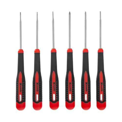 Набор отверток для точных работ Fusion, двухкомпонентная рукоятка, 6 шт, в пластиковом пенале Matrix по ценам производителя в Краснодаре с доставкой по всей России