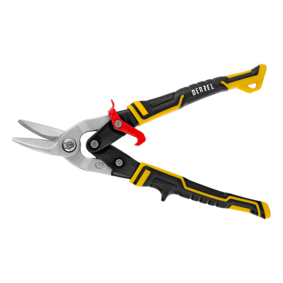 Ножницы по металлу, 270 мм, прямой и левый рез, сталь-СrMo, трехкомпонентные рукоятки Denzel по ценам производителя в Краснодаре с доставкой по всей России