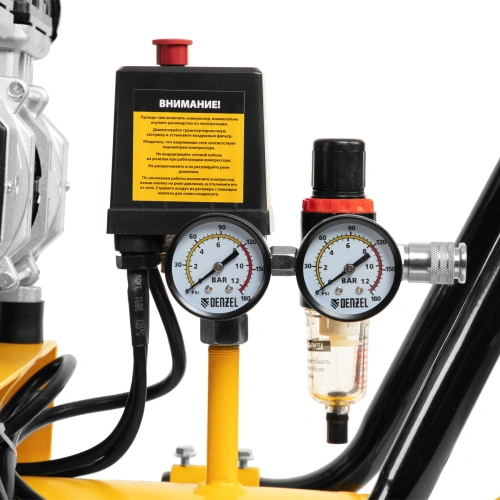 Компрессор безмасляный, малошумный  DLS 2250/100, 2250 Вт, 3x750, 100 л, 410 л/мин блок управления/ Denzel по ценам производителя в Краснодаре с доставкой по всей России