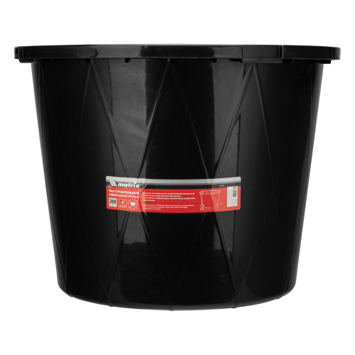 Таз строительный круглый универсальный, 200л, ударопрочный, с ребрами жесткости Matrix по ценам производителя в Краснодаре с доставкой по всей России